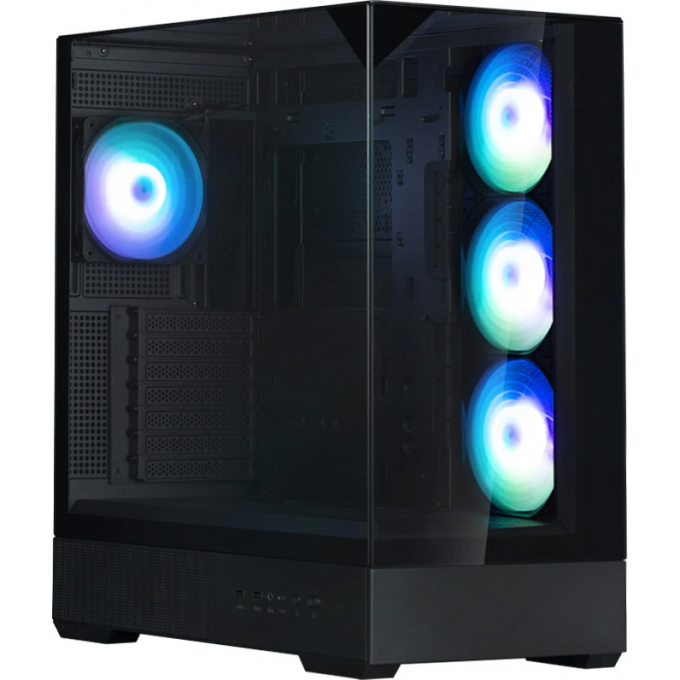 Корпус ZALMAN P40 PRISM PLUS черный без БП ATX 8x120mm 2xUSB3.0 audio bott PSU P40 PRISM PLUS BLACK
